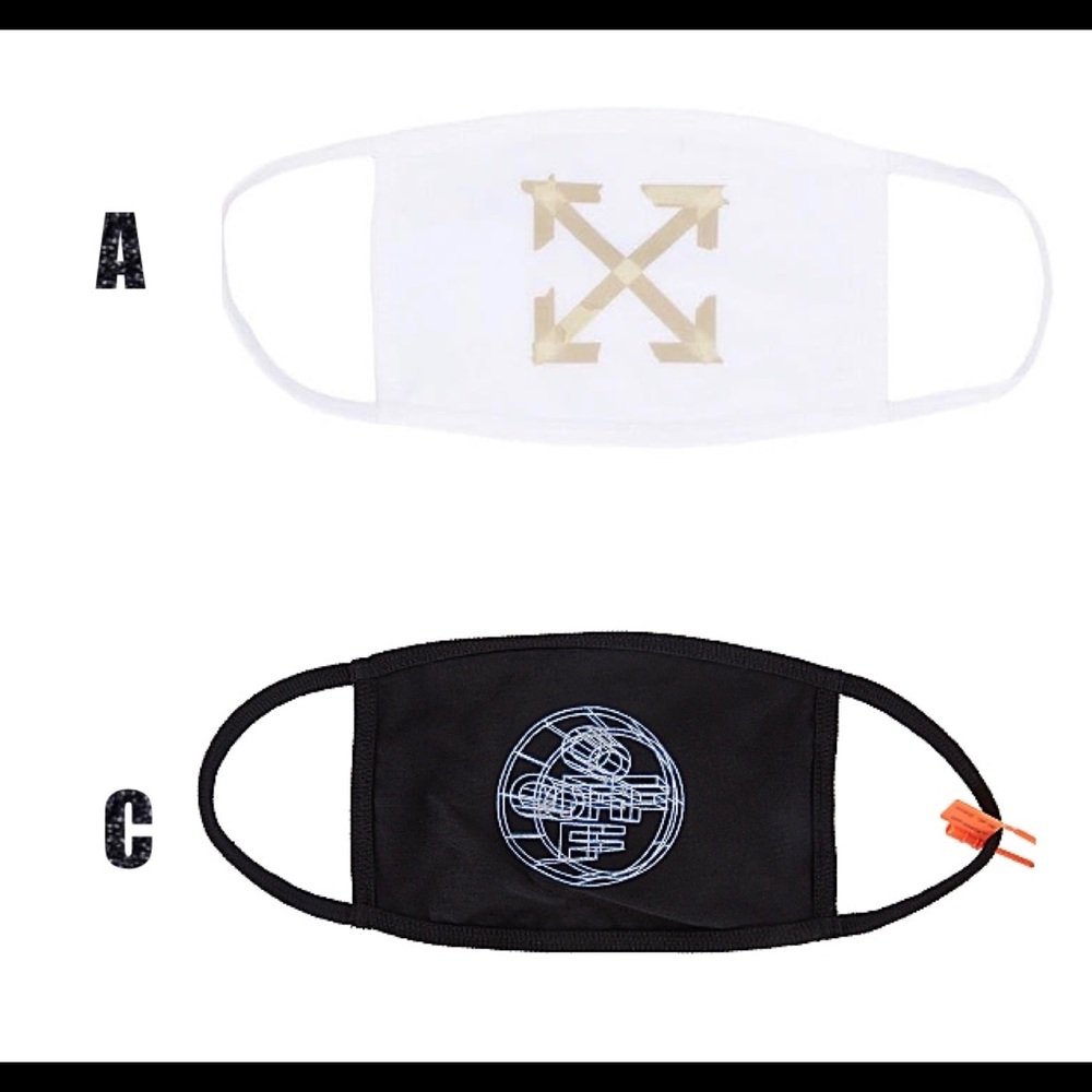 Off White 100% Cotton Face Mask/Mouth Cover